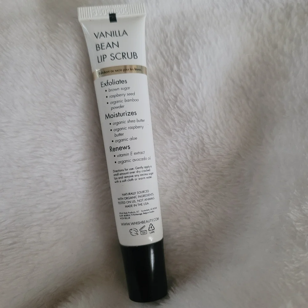 Whish vanilla bean lip scrubb‎ softens smooths new